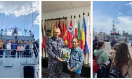 Experiențe unice la malul Mării Negre. Elevii Școlii „Vasile Tomegea” Boroaia au vizitat Forțele Navale Române