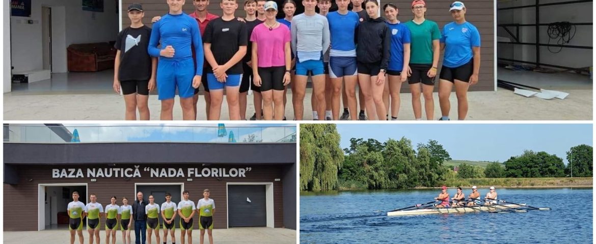Canotorii campioni naționali și tinerele speranțe au reluat în forță antrenamentele desfășurate pe iazul din Fălticeni