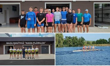 Canotorii campioni naționali și tinerele speranțe au reluat în forță antrenamentele pe iazul din Fălticeni